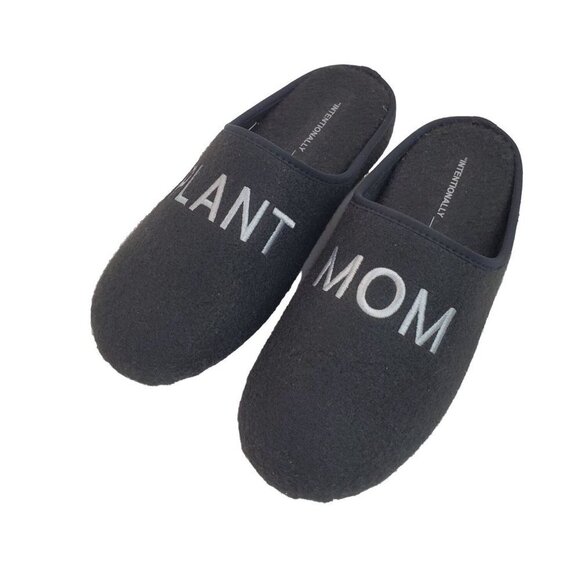 Intentionally Blank Slippers Size 7 Plant Mom Black - Picture 3 of 8